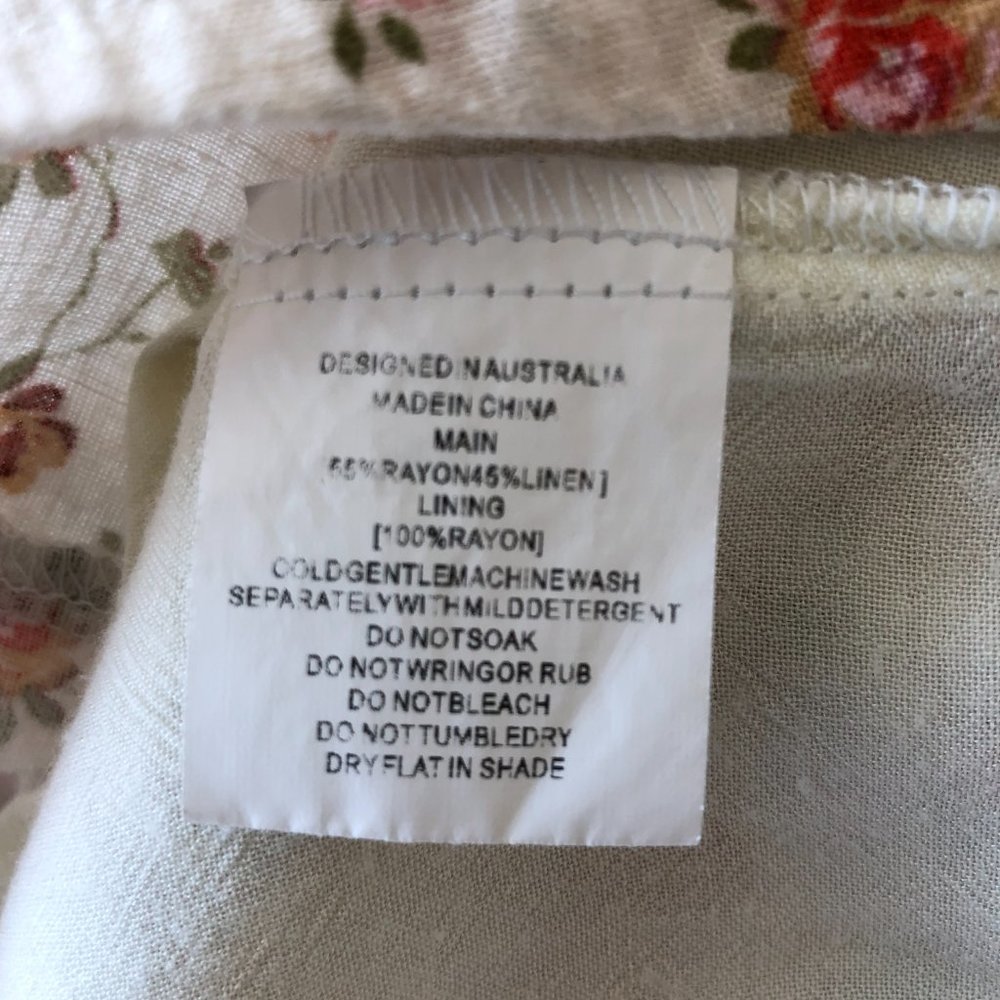 Floral Mini Linen Sundress - Picture 7 of 9